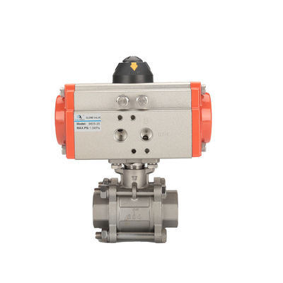 ποιότητας General DN32 1 1/4" Pneumatic Operated Connection 2Way Threaded Ball Valve εργοστάσιο